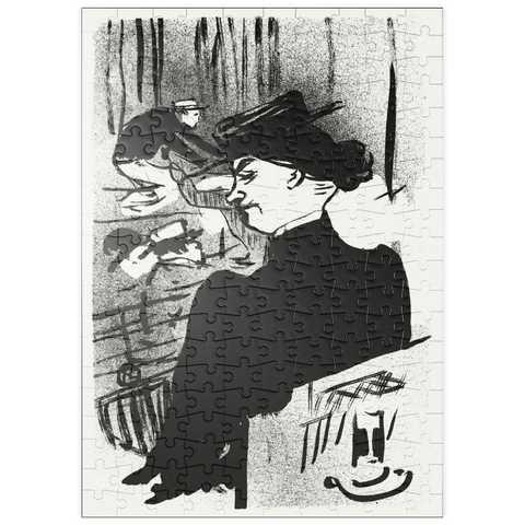 puzzleplate Le Café-concert: Une Spectatrice (1893) by Henri de Toulouse–Lautrec 200 Puzzle