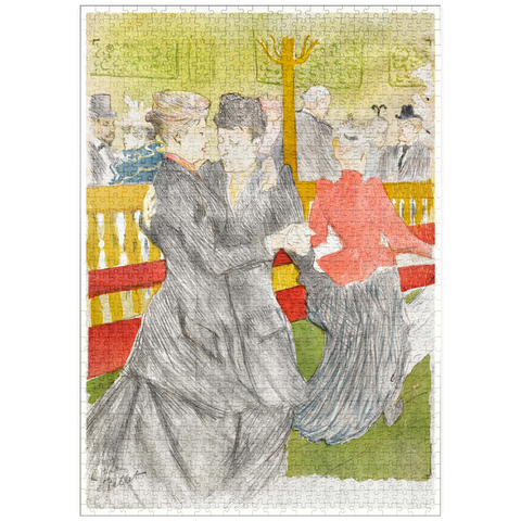puzzleplate Dance at the Moulin Rouge (1897) by Henri de Toulouse–Lautrec 1000 Puzzle
