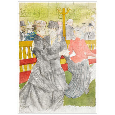puzzleplate Dance at the Moulin Rouge (1897) by Henri de Toulouse–Lautrec 100 Puzzle