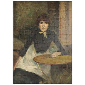 Darstellung des Puzzle Motivs A la Bastille (Jeanne Wenz) (1888) painting by Henri de Toulouse-Lautrec - Puzzleteile: 100