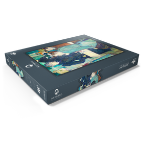 Darstellung des Puzzle Motivs A Corner of the Moulin de la Galette (1892) by Henri de Toulouse-Lautrec - Puzzleteile: 100