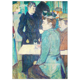 Darstellung des Puzzle Motivs A Corner of the Moulin de la Galette (1892) by Henri de Toulouse-Lautrec - Puzzleteile: 100
