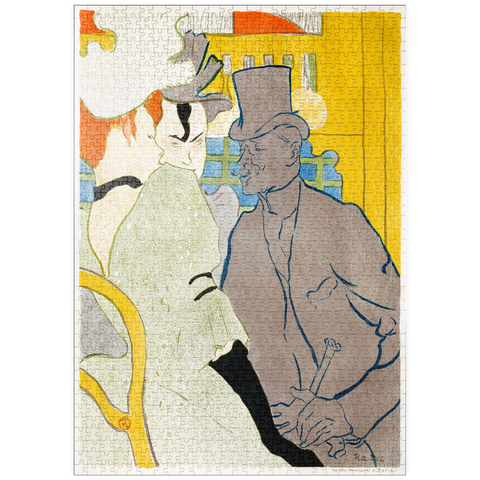 puzzleplate The Englishman at the Moulin Rouge (1892) by Henri de Toulouse–Lautrec 1000 Puzzle