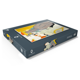 Darstellung des Puzzle Motivs The Englishman at the Moulin Rouge (1892) by Henri de Toulouse-Lautrec - Puzzleteile: 100