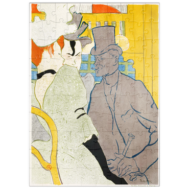 puzzleplate The Englishman at the Moulin Rouge (1892) by Henri de Toulouse–Lautrec 100 Puzzle