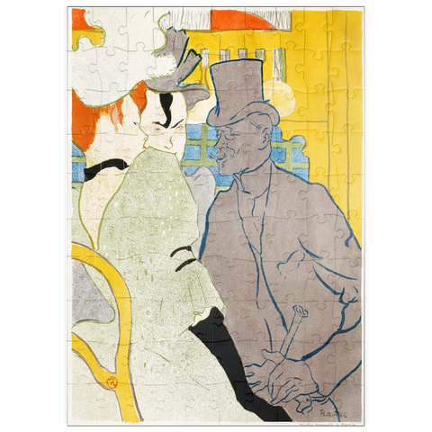 puzzleplate The Englishman at the Moulin Rouge (1892) by Henri de Toulouse–Lautrec 100 Puzzle
