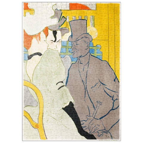 puzzleplate The Englishman at the Moulin Rouge (1892) by Henri de Toulouse–Lautrec 500 Puzzle