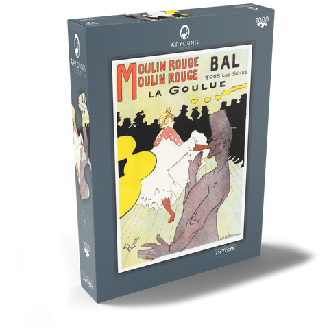 Affiche pour le Moulin Rouge la Goulue (1898) by Henri de Toulouse–Lautrec 1000 Puzzle Schachtel Ansicht2