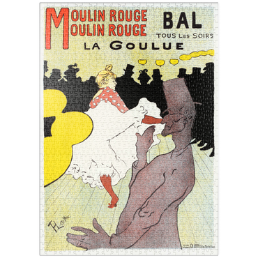 puzzleplate Affiche pour le Moulin Rouge la Goulue (1898) by Henri de Toulouse–Lautrec 1000 Puzzle