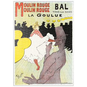 Darstellung des Puzzle-Motivs Affiche pour le Moulin Rouge la Goulue (1898) by Henri de Toulouse-Lautrec – Puzzleteile: 500