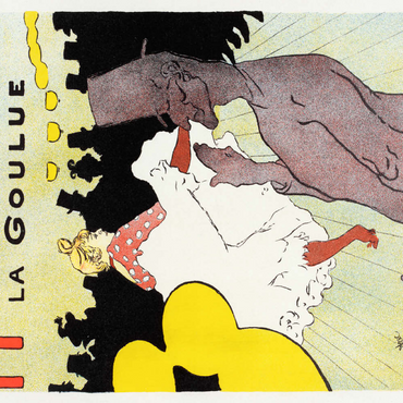 Affiche pour le Moulin Rouge la Goulue (1898) by Henri de Toulouse–Lautrec 500 Puzzle 3D Modell