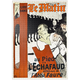 Darstellung des Puzzle-Motivs Au Pied de l’Echafaud (1893) by Henri de Toulouse-Lautrec – Puzzleteile: 1000