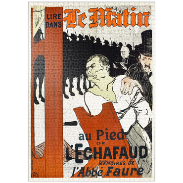 puzzleplate Au Pied de l’Echafaud (1893) by Henri de Toulouse–Lautrec 1000 Puzzle