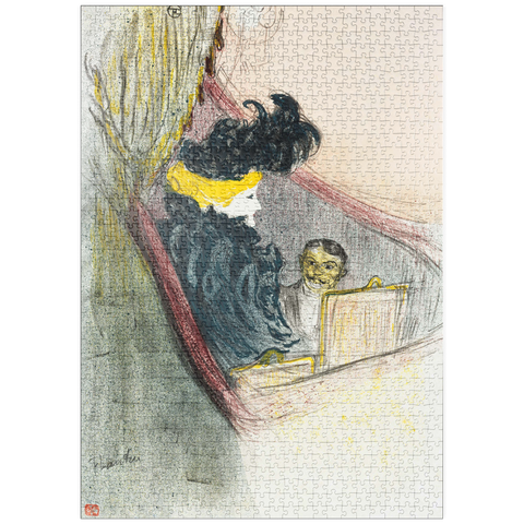 puzzleplate A Princely Idyl, Clara Ward (1897) by Henri de Toulouse–Lautrec 1000 Puzzle