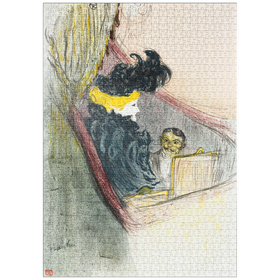 Darstellung des Puzzle Motivs A Princely Idyl, Clara Ward (1897) by Henri de Toulouse-Lautrec - Puzzleteile: 1000