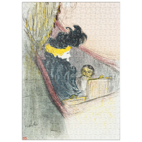 Darstellung des Puzzle-Motivs A Princely Idyl, Clara Ward (1897) by Henri de Toulouse-Lautrec – Puzzleteile: 500