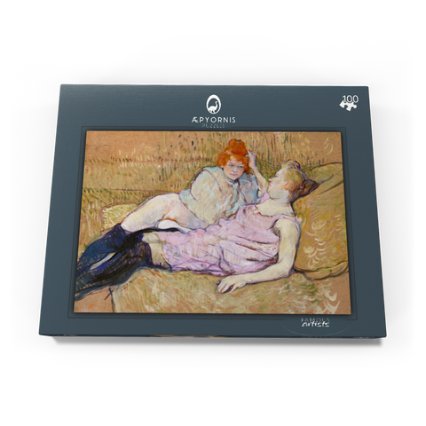 The Sofa (ca.1894–1896) by Henri de Toulouse–Lautrec 100 Puzzle Schachtel Ansicht3