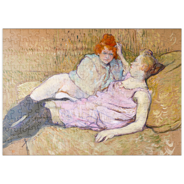 puzzleplate The Sofa (ca.1894–1896) by Henri de Toulouse–Lautrec 200 Puzzle
