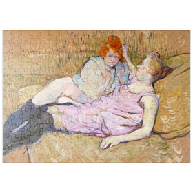 Darstellung des Puzzle Motivs The Sofa (ca.1894–1896) by Henri de Toulouse-Lautrec - Puzzleteile: 200