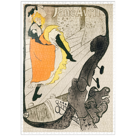 Darstellung des Puzzle-Motivs Jane Avril (1893) print by Henri de Toulouse-Lautrec – Puzzleteile: 1000