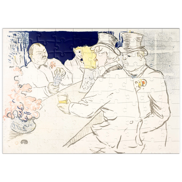 puzzleplate The Irish and American Bar, Rue Royale (1896) by Henri de Toulouse–Lautrec 100 Puzzle