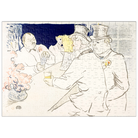 puzzleplate The Irish and American Bar, Rue Royale (1896) by Henri de Toulouse–Lautrec 200 Puzzle
