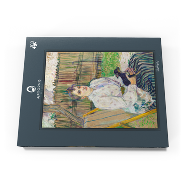 Lady with a Dog (1891) by Henri de Toulouse–Lautrec 100 Puzzle Schachtel Ansicht3