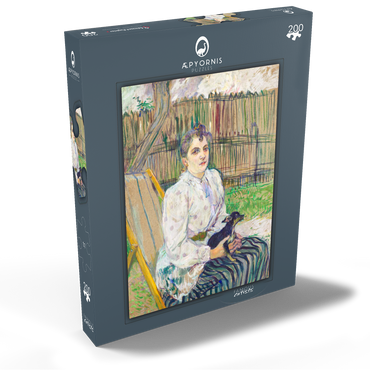 Lady with a Dog (1891) by Henri de Toulouse–Lautrec 200 Puzzle Schachtel Ansicht2