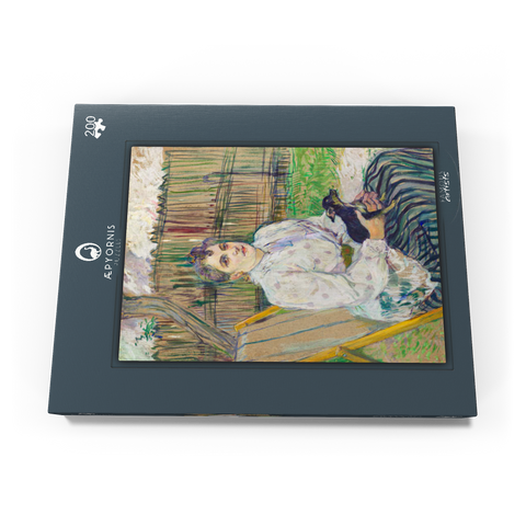 Lady with a Dog (1891) by Henri de Toulouse–Lautrec 200 Puzzle Schachtel Ansicht3