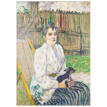 puzzleplate Lady with a Dog (1891) by Henri de Toulouse–Lautrec 200 Puzzle