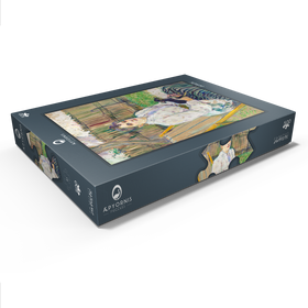 Darstellung des Puzzle Motivs Lady with a Dog (1891) by Henri de Toulouse-Lautrec - Puzzleteile: 500