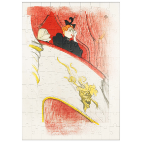 Darstellung des Puzzle Motivs Balcony with a Gilded Grotesque Mask (1894) print by Henri de Toulouse-Lautrec - Puzzleteile: 100