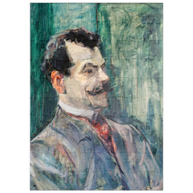 Darstellung des Puzzle Motivs Portrait of André Rivoire (1901) by Henri de Toulouse-Lautrec - Puzzleteile: 100