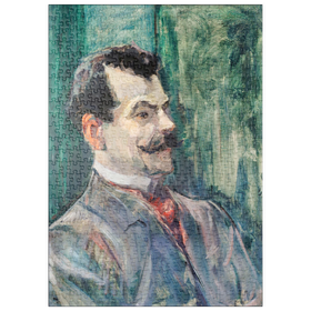 Darstellung des Puzzle Motivs Portrait of André Rivoire (1901) by Henri de Toulouse-Lautrec - Puzzleteile: 500