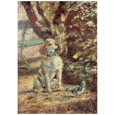 puzzleplate The Artist's Dog Flèche (ca.1881) by Henri de Toulouse–Lautrec 1000 Puzzle