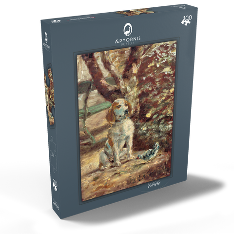 The Artist's Dog Flèche (ca.1881) by Henri de Toulouse–Lautrec 100 Puzzle Schachtel Ansicht2
