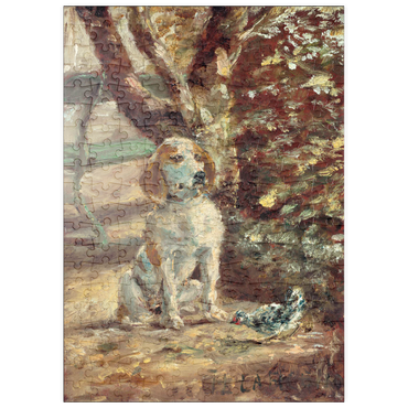puzzleplate The Artist's Dog Flèche (ca.1881) by Henri de Toulouse–Lautrec 200 Puzzle
