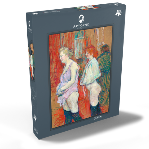 Rue des Moulins (1894) by Henri de Toulouse–Lautrec 100 Puzzle Schachtel Ansicht2