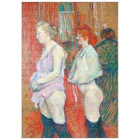 Darstellung des Puzzle-Motivs Rue des Moulins (1894) by Henri de Toulouse-Lautrec – Puzzleteile: 200