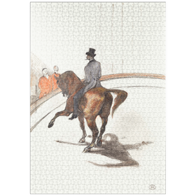 Darstellung des Puzzle-Motivs At the Circus: The Spanish Walk (1899) by Henri de Toulouse-Lautrec – Puzzleteile: 1000