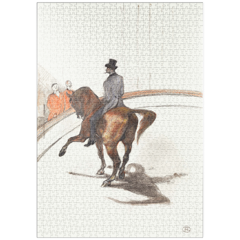 puzzleplate At the Circus: The Spanish Walk (Au Cirque: Le Pas espagnol) (1899) by Henri de Toulouse–Lautrec 1000 Puzzle