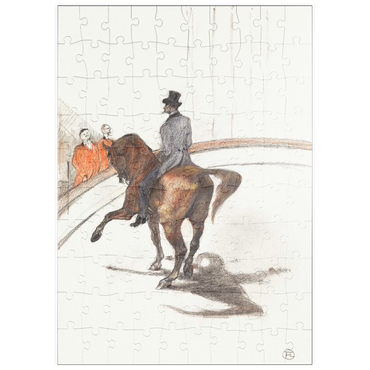 puzzleplate At the Circus: The Spanish Walk (Au Cirque: Le Pas espagnol) (1899) by Henri de Toulouse–Lautrec 100 Puzzle