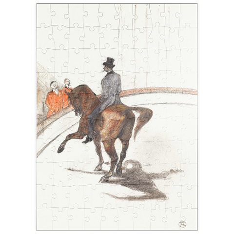 puzzleplate At the Circus: The Spanish Walk (Au Cirque: Le Pas espagnol) (1899) by Henri de Toulouse–Lautrec 100 Puzzle