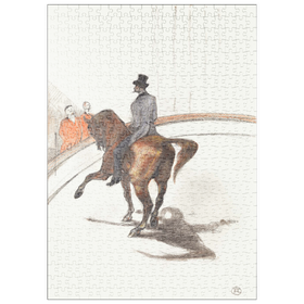 Darstellung des Puzzle Motivs At the Circus: The Spanish Walk (1899) by Henri de Toulouse-Lautrec - Puzzleteile: 500