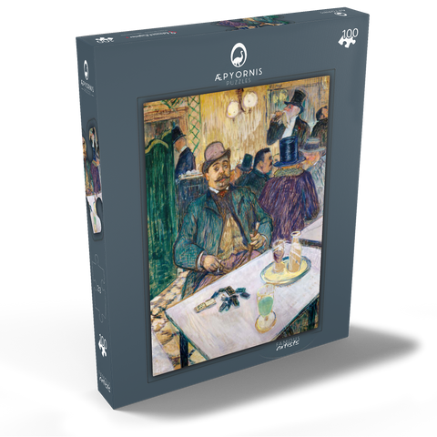 Monsieur Boileau at the Café (1893) by Henri de Toulouse–Lautrec 100 Puzzle Schachtel Ansicht2