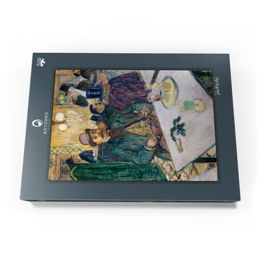 Monsieur Boileau at the Café (1893) by Henri de Toulouse–Lautrec 500 Puzzle Schachtel Ansicht3