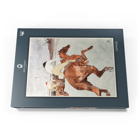 The Jockey (1899) by Henri de Toulouse–Lautrec 1000 Puzzle Schachtel Ansicht3
