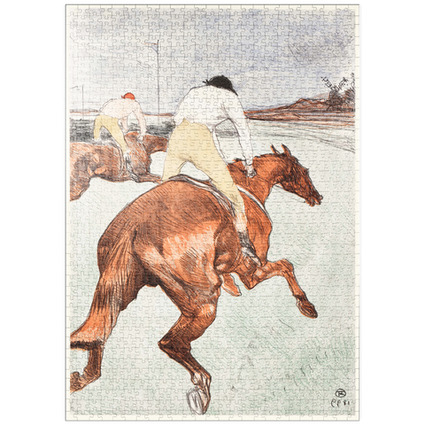 puzzleplate The Jockey (1899) by Henri de Toulouse–Lautrec 1000 Puzzle