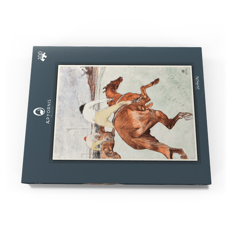 The Jockey (1899) by Henri de Toulouse–Lautrec 100 Puzzle Schachtel Ansicht3