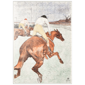 Darstellung des Puzzle-Motivs The Jockey (1899) by Henri de Toulouse-Lautrec – Puzzleteile: 200